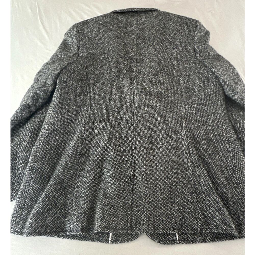 Vintage L.L .Bean Wool Cashmere Gray Tweed Jacket Coat Size 18R - Picture 11 of 11